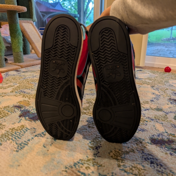 Adidas 2000s High-Top Sneakers - Black and Coral/Red - Picture 8 of 9